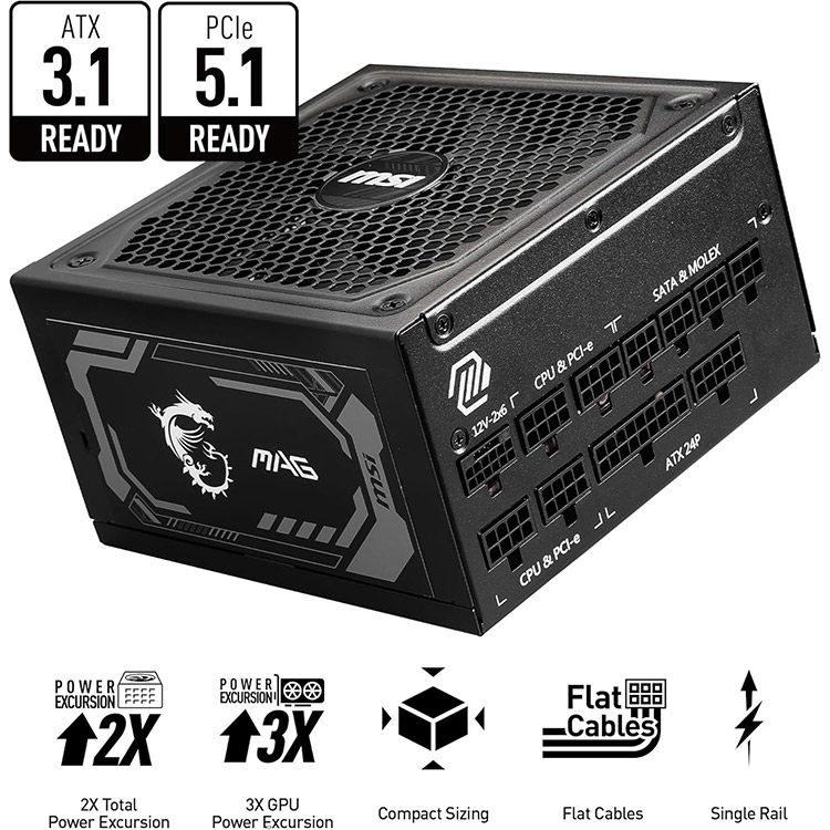 خرید پاور MSI MAG A1000GL PCIE5